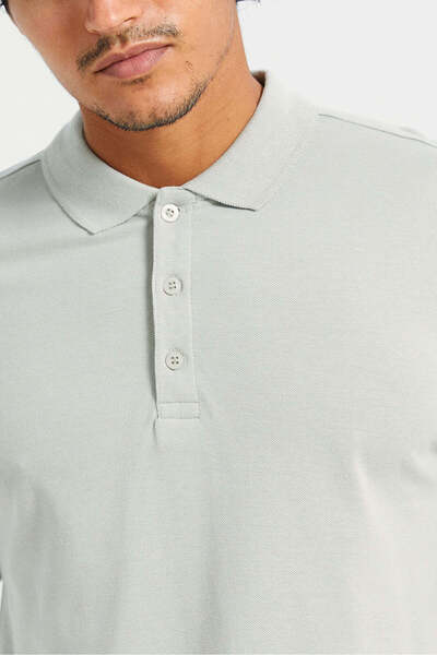 REDTAG Men Mint Basic Polo Shirt