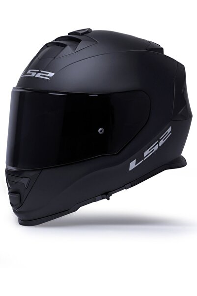 LS2 Storm 2 Mat Siyah Full Face Motosiklet Kaskı Siyah Camlı