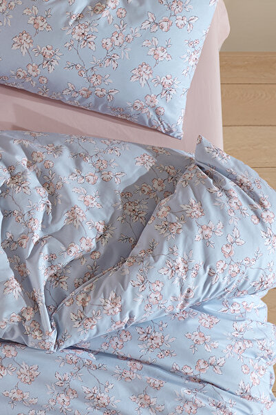 LADYNİL Lastikli Çarşaflı %100 Pamuk Çift Kişilik Nevresim Takımı 200x220 cm