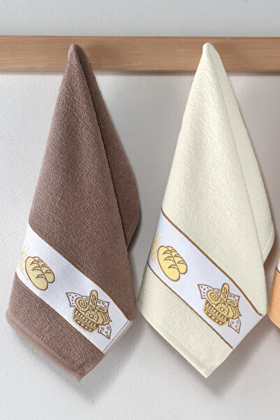 DNZGÜLCAN Набір з 6 кухонних рушників з візерунком 30x50 см | 100% бавовняний рушник для рук, серветка для витирання