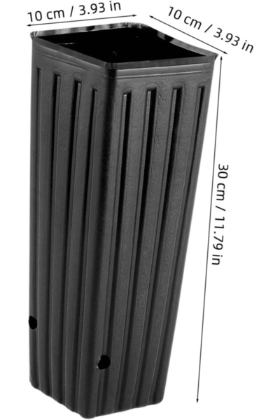 OEM Deep pots, black for tall flowers or fruit trees, 30x10x10 cm, set of 50 pieces