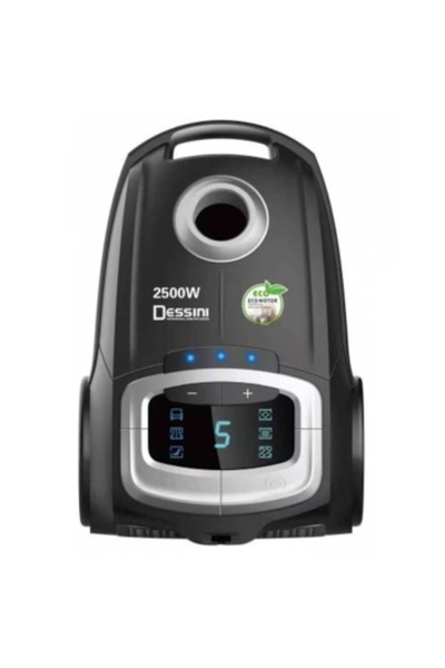 Dessini Italy Vacuum Cleaner 2500 W — powerful, super silent, HEPA filter, LED display, 7 m range,