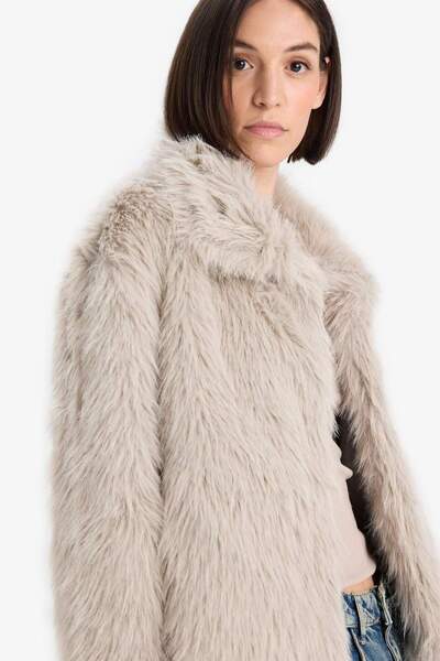 DeFacto Regular Fit Suni Kürk F6415AX25WN