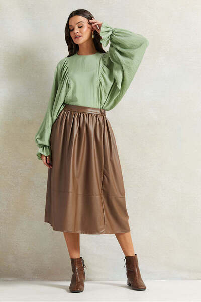 REDTAG Women Green Long Blouse