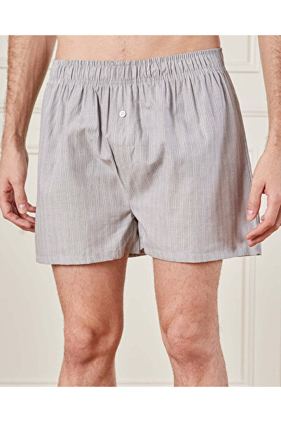 REDTAG Men Grey Checkered Boxers Set (Pack of 2)