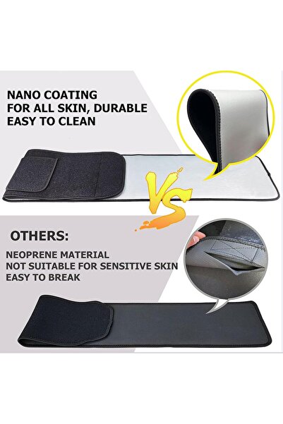 MUMO Waist Trainer for Women - Elastic Sweat Band Waist Trimmer (Black)