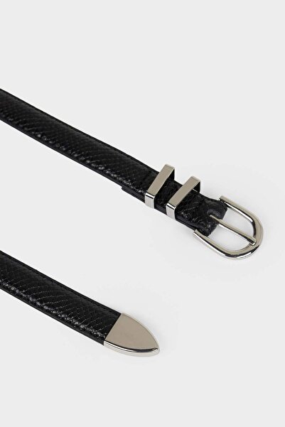 DeFacto Γυναικεία οβάλ αγκράφα από συνθετικό δέρμα 2 τεμαχίων casual ζώνη F3361AXNS