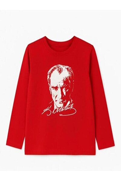 BEFS STORE Ataturk Printed Long Sleeve [Two-Ply Seasonal Fabric] October 29 November 10 Children's Ceremony T-Shirt Unisex