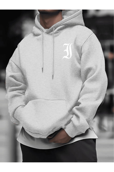 ibibik moda Hanorac pentru bărbați Gothic Letter cu imprimeu