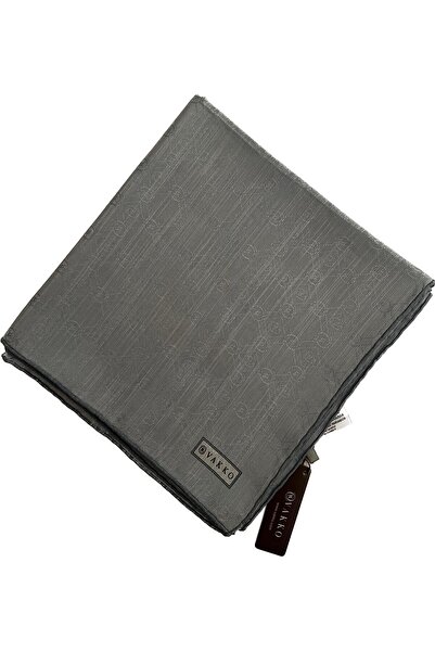 Vakko Eșarfă din mătase din bumbac monogramă 3000655-verde deschis