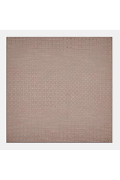 Vakko Монограма Бавовняний шовковий шарф 40829-Сірий