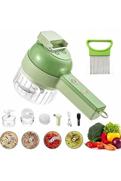 Arabest قطاعة خضراوات كهربائية محمولة 4 في 1، أداة مطبخ متينة ومقاومة للتآكل ...