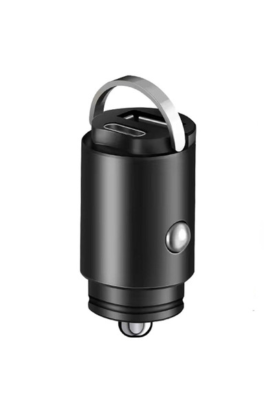 fulina Mini Car Charger, Super Fast Charging, Hidden Pull Ring, Suitable for Many Products, Black