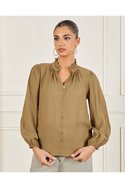 REDTAG Women Green Casual Blouse