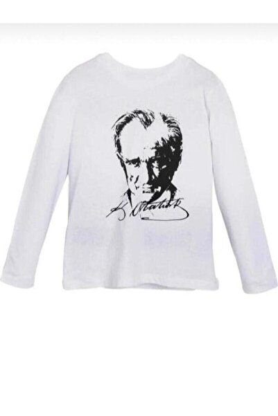 BEFS STORE Ataturk Printed Long Sleeve [Two-Ply Seasonal Fabric] October 29 November 10 Children's Ceremony T-Shirt Unisex