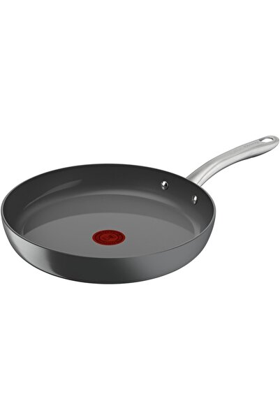 TEFAL + Tigaie, 24 cm, aluminiu reciclat, Thermo-Signal, înveliș ceramic, gri