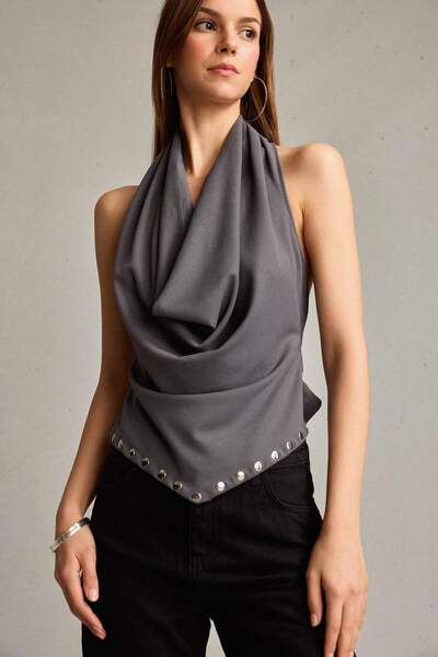 DeFacto Degaje Yaka Kolsuz Bluz G4336AX25WN