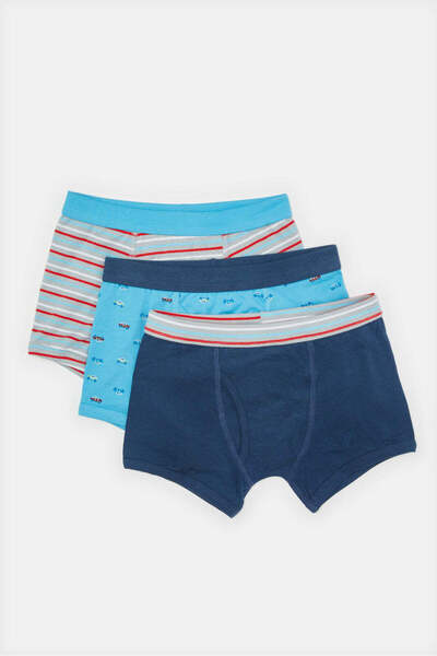 REDTAG Boys Assorted Printed Boxer Set (Pack of 3)