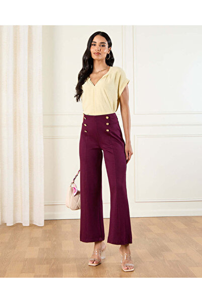 REDTAG Women Yellow Drop Shoulder Roll Up Sleeve Blouse