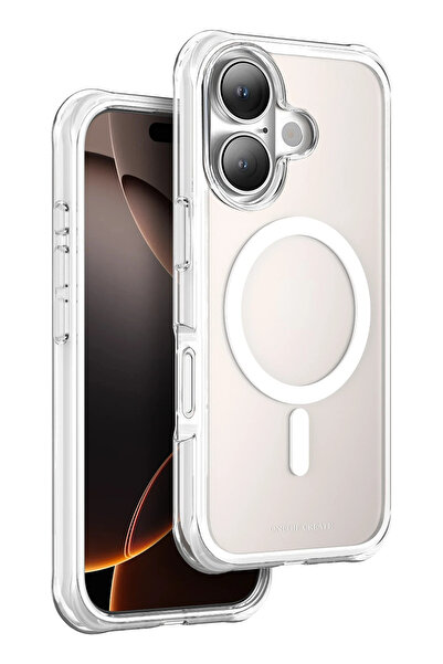 ONEGIF غطاء ماج سيف لهاتف آيفون 16 من ديرندز (94026) - أبيض