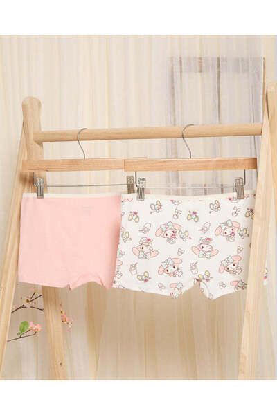 REDTAG Senior Girls Pink And White Boxer Brief Set (Pack Of 2)