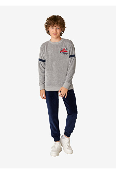 Elsima Men's Waiter Boy Velvet Pajama Set