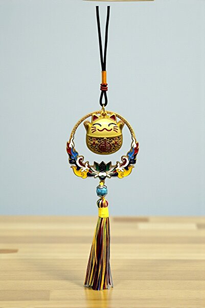 HEDİYE FİKRİ قطة مانيكي نيكو فنغ شوي للحظ والبركة - زينة للسيارة والجدار 26 سم