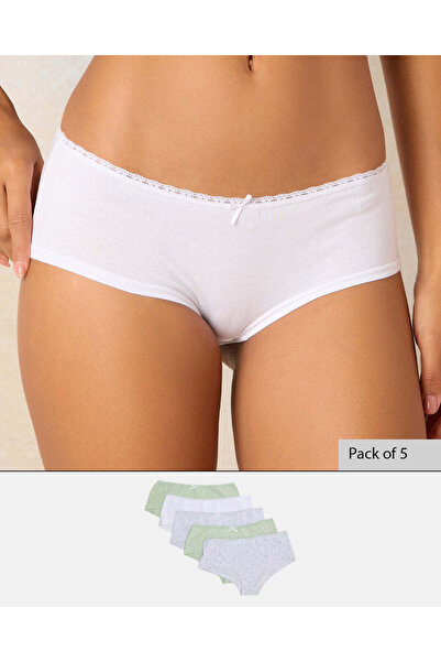 REDTAG Women Boyleg Brief Set (Pack of 5)