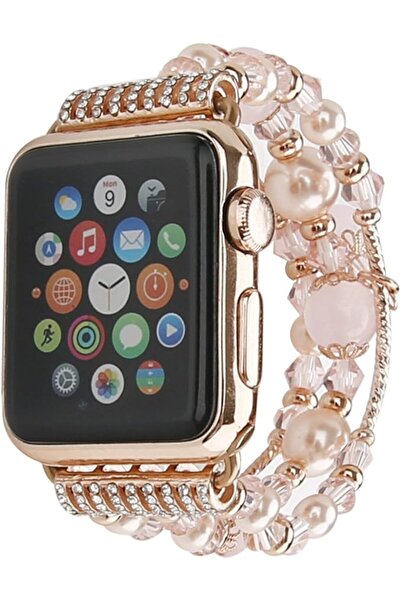 COOYA Rose Gold Women Pearl Bracelet Strap