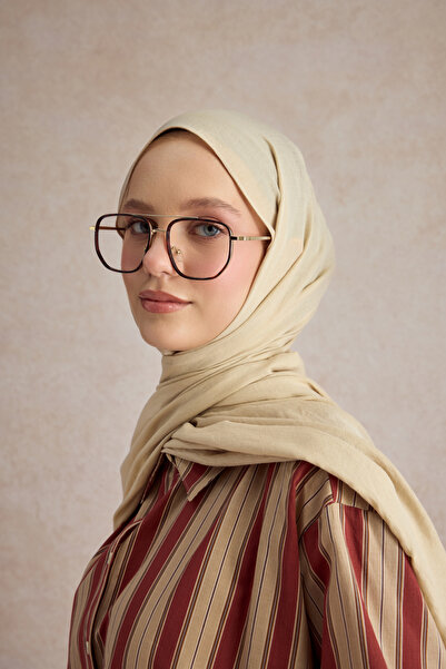 Qef Organic Crash Shawl Camel Hair