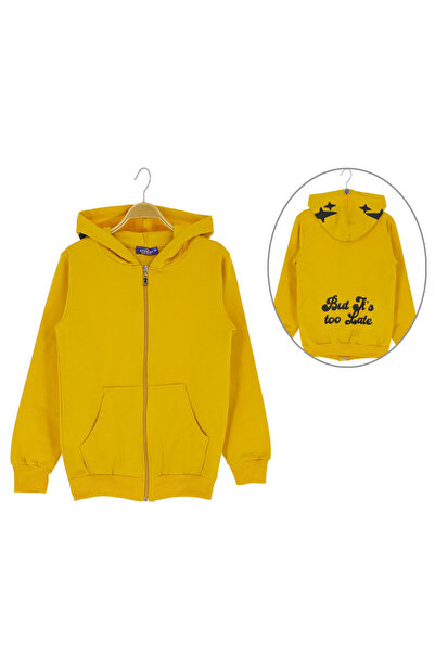 CRASSİ Erkek Çocuk Hırka Arkası Baskılı 2 Iplik Şardonlu