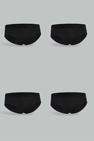 REDTAG Women Black Boy-Leg Set (Pack of 4)