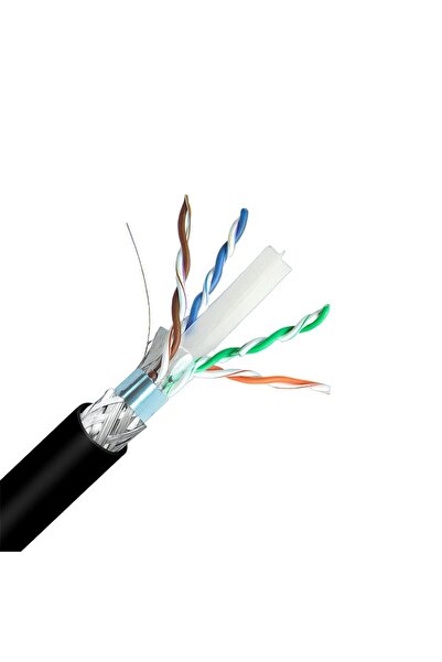 Universal كابل شبكة INCA ICAT6-500AG خارجي S/FTP 23 AWG LSZH 500 متر أسود