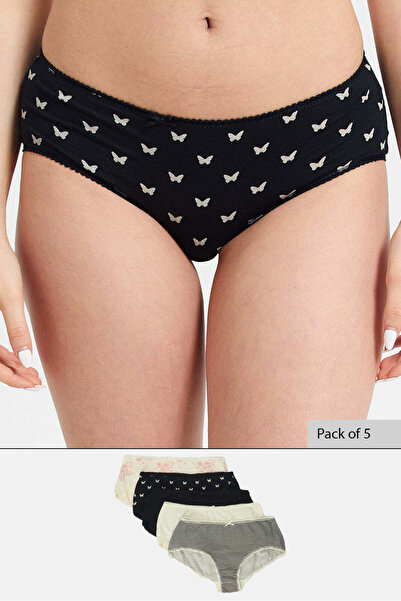 REDTAG Women Assorted Boyleg Brief (Pack Of 5)