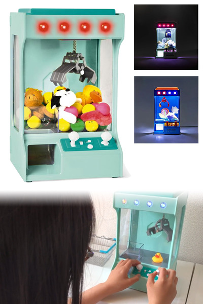 Binbirreyon Gadget Şeker Oyuncak Yakalama Otomatı Işıklı Sesli Vinç Otomat 30...