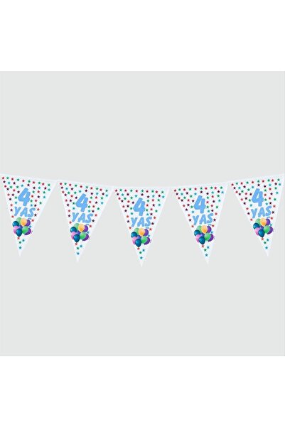 ZERO LAND Drnds 10-Pack 4 Years Old (95451) Triangle Pennant-Blue
