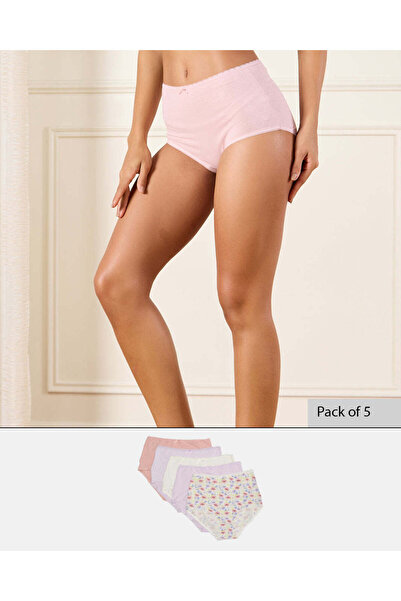 REDTAG Women Assorted Mama Brief Set (Pack of 5)