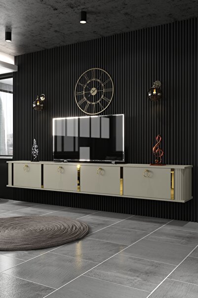 Givayo Mobilya ARYA TV ÜNİTESİ 240 cm Duvara Monte ve Ayaklı Kullanım