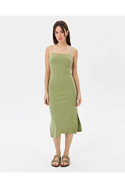 Ayma Active Matcha Strap Midi Dress