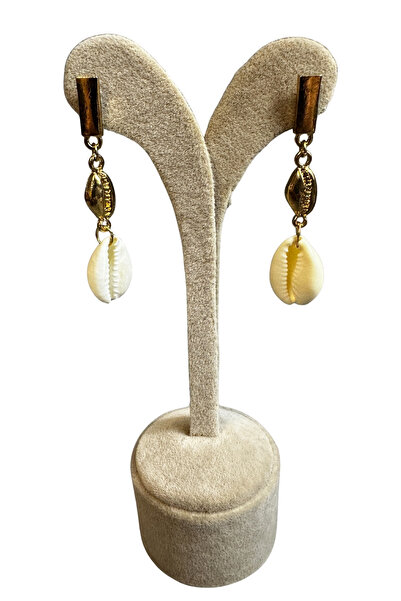 Uretti - Irem 3914 4382 Long Earrings with Mussel Shell Dangle