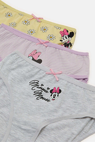 REDTAG Girls Assorted Printed Brief Set (Pack of 3)