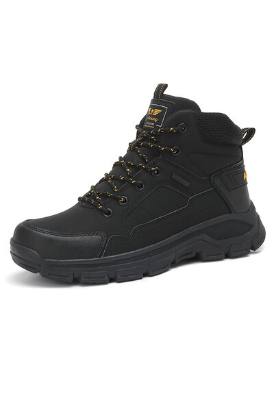 AX Boxing Men's Fur-lined Boots, Ecological Leather – thermal comfort,