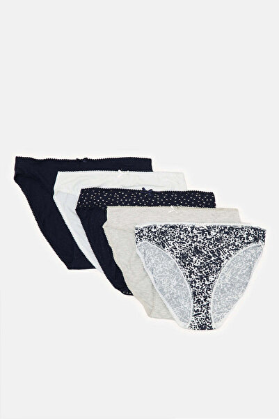 REDTAG Women Assorted High Leg Brief Set (5 Piece)