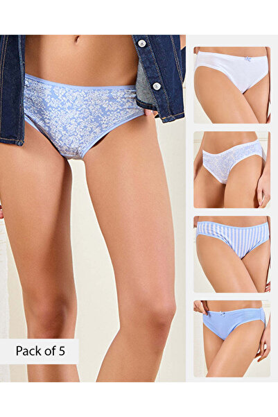 REDTAG Women Assorted Bikini Set (Pack of 5)