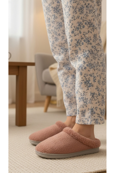 GEZER PLUSH WOMEN'S WINTER HOME AND MISFIR SLIPPERS