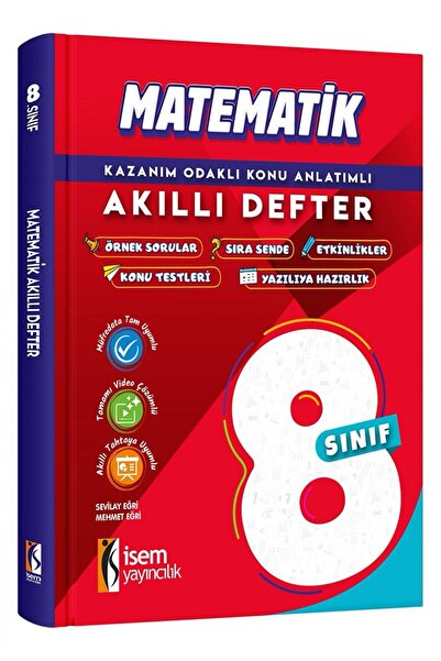 İsem Yayıncılık İSEM YAYINCILIK- 8.SINIF MATEMATİK AKILLI DEFTER