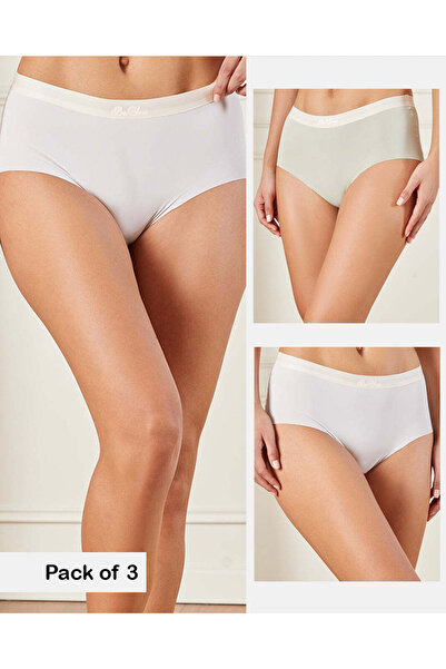 REDTAG Women Assorted Printed Full Brief Set (Pack of 3)