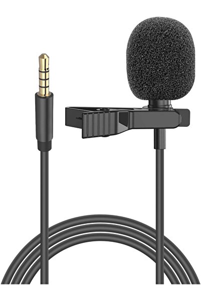 Snopy Sn-M20 Siyah Akıllı Telefon Ve Youtuber Metal Mandallı, Yaka Mikrofonu