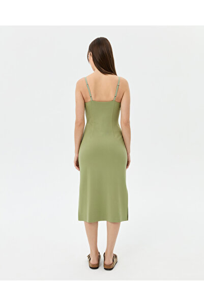 Ayma Active Matcha Strap Midi Dress