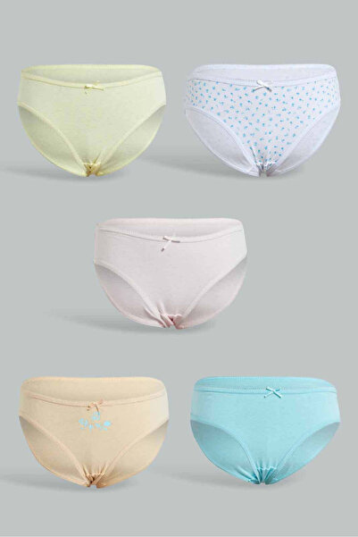 REDTAG Assorted Bikini Briefs Set For Senior Girls (Pack Of 5)